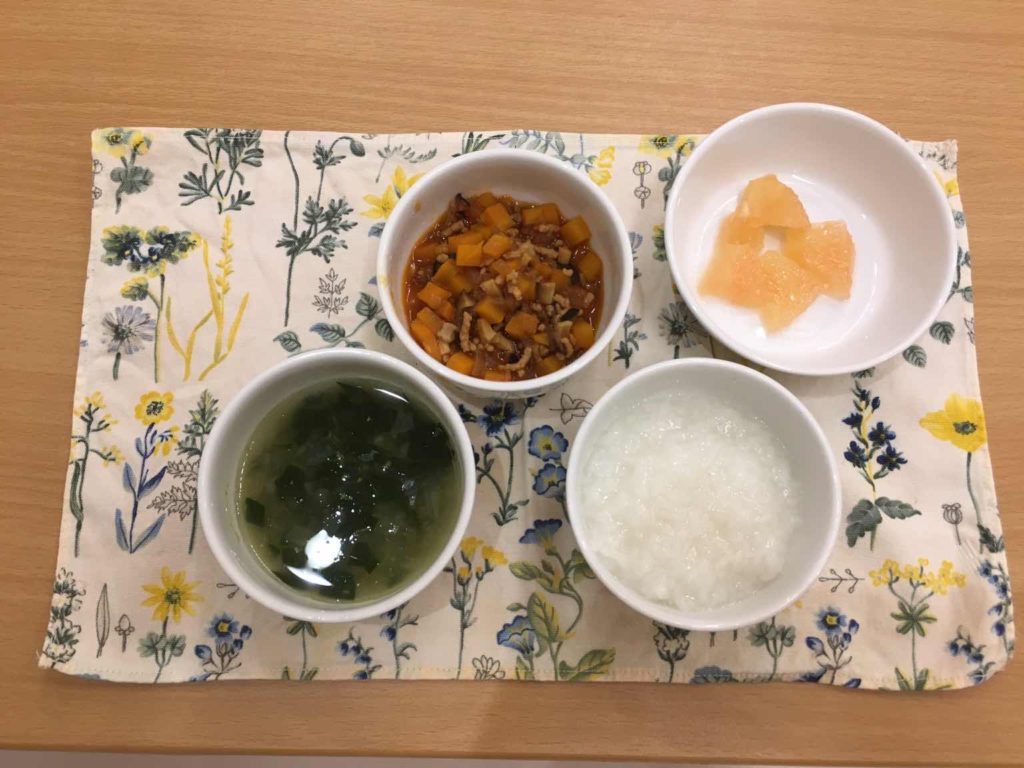 Daycare food for babies in Japan