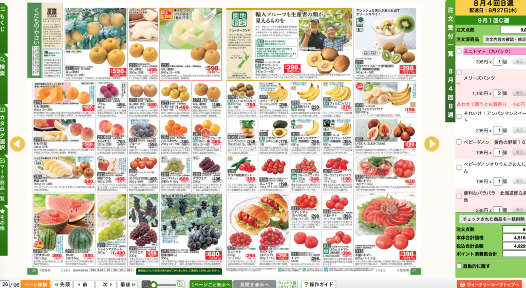 grocery delivery in japan online catalog