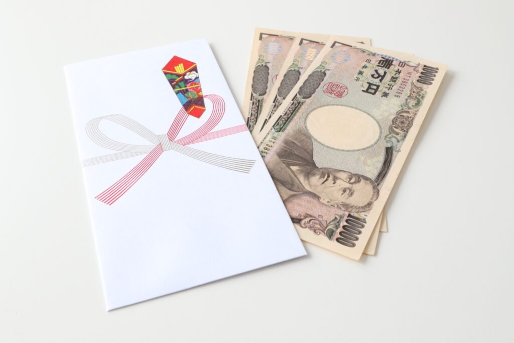 formal envelope for money in Japan