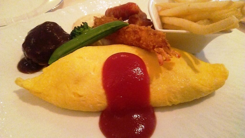 omurice food for kids in japan