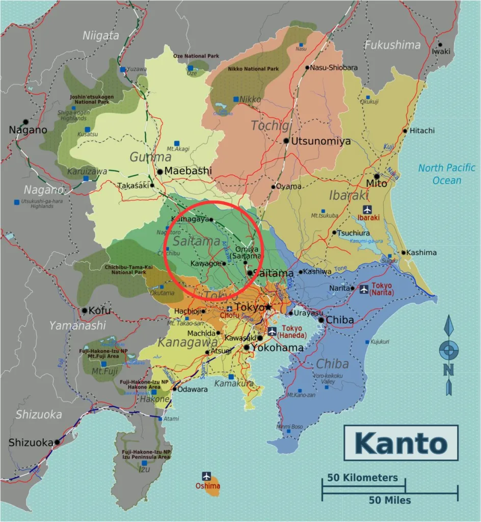saitama map
