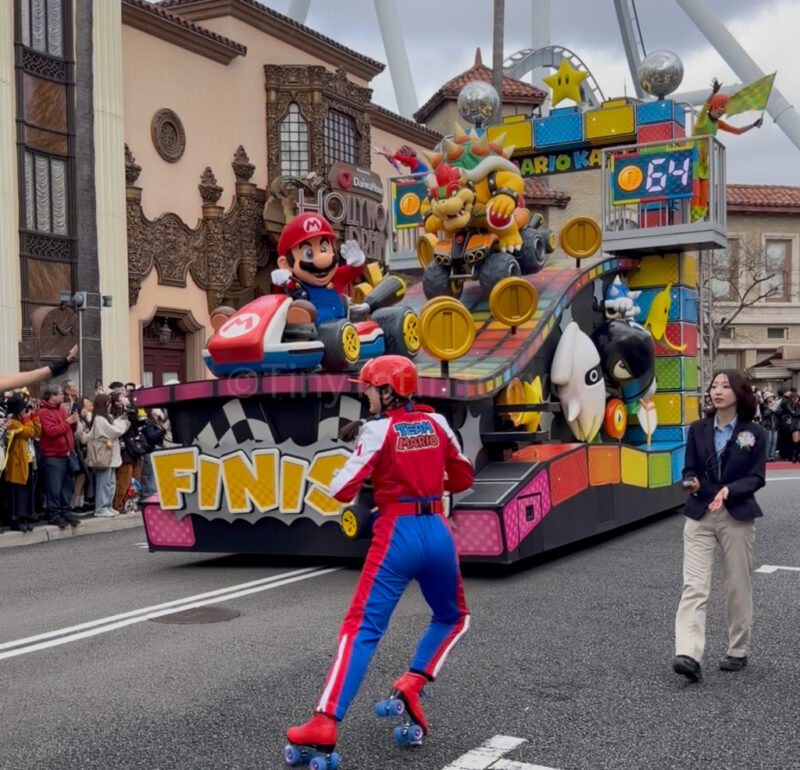 universal studios japan parade mario super nintendo float