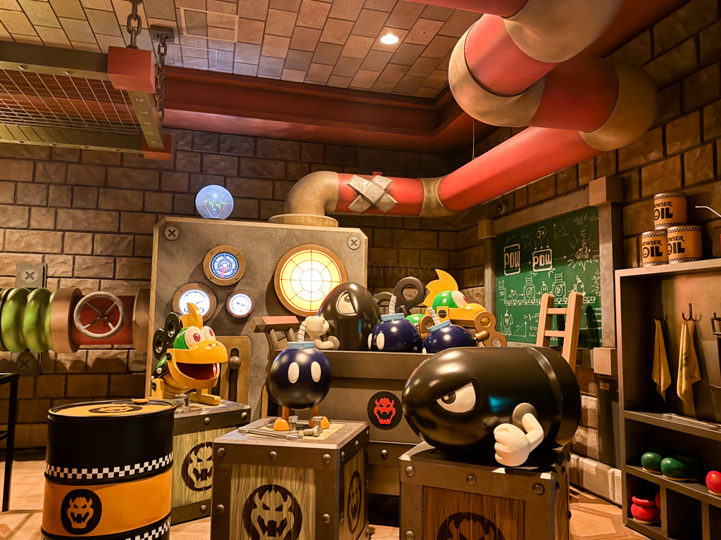 Mario Kart waiting area at USJ