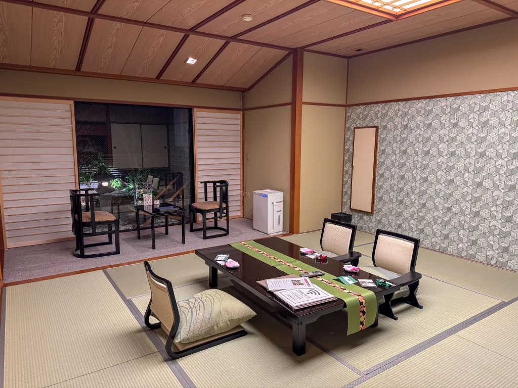 Room at Ryokufukaku ryokan at Kinosaki Onsen