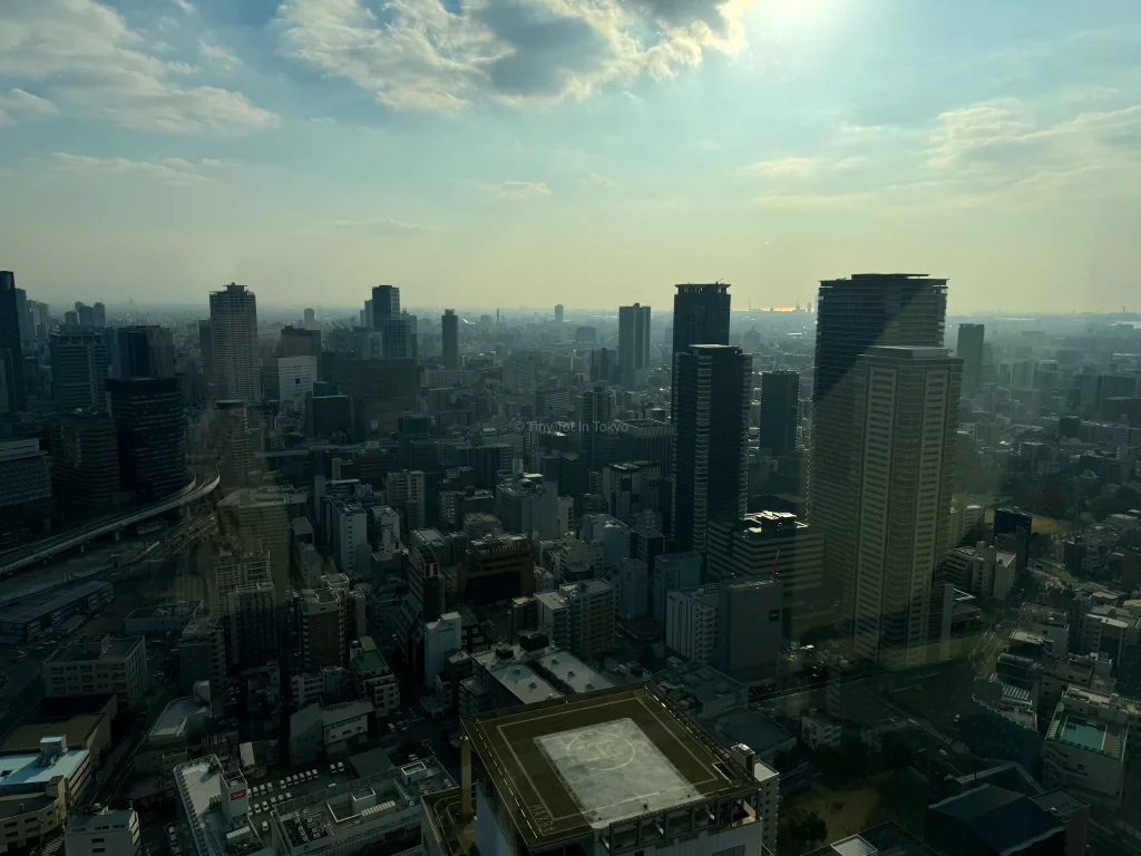 city view of umeda from a family friendly hotel