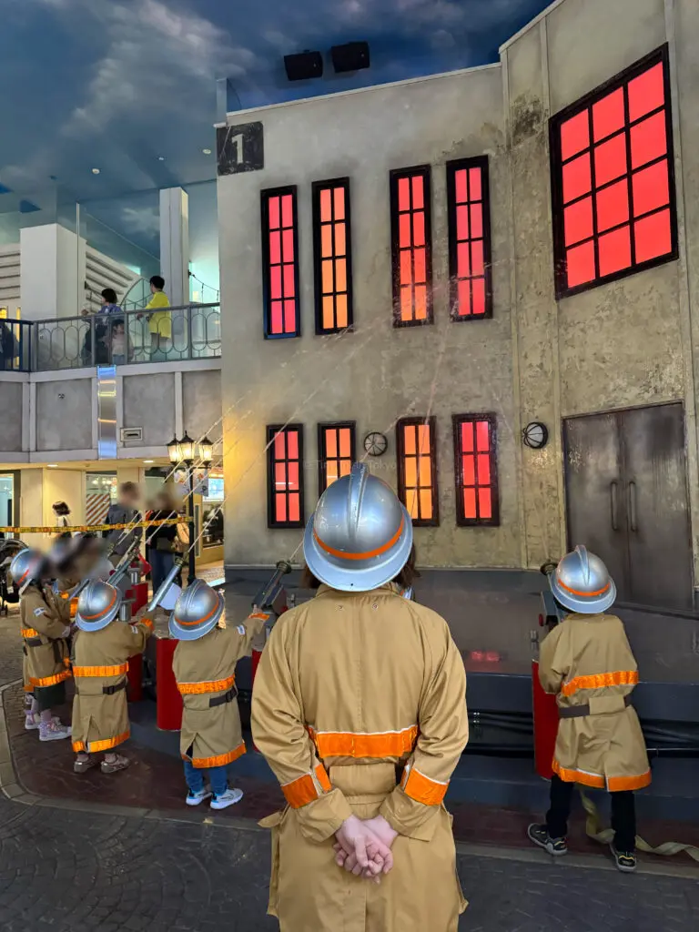 firefighters at KidZania Japan Koshien