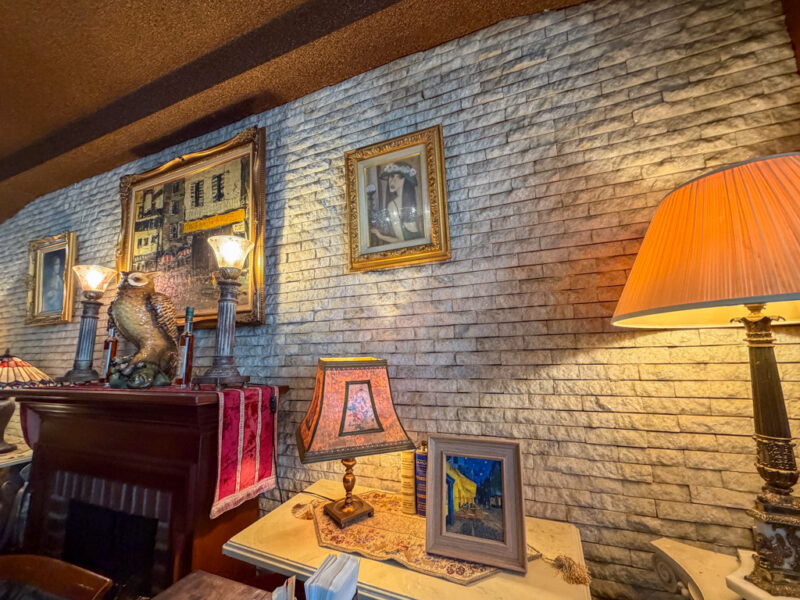 cozy cafe interior in arima onsen 