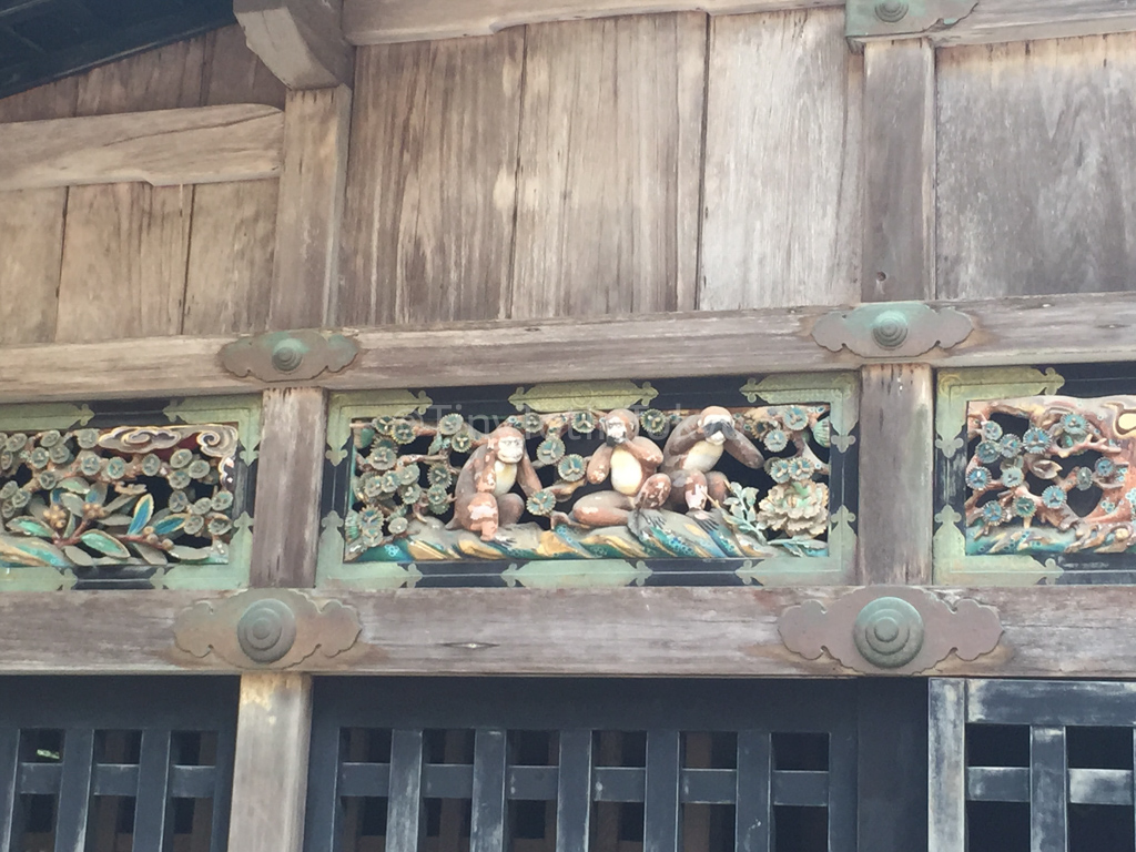 Three Monkeys Carving