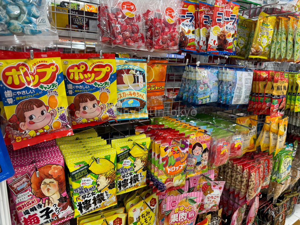 Candy from 100 yen store in Japan