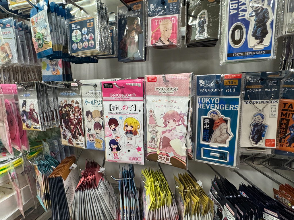 anime goods from 100 yen store in Japan