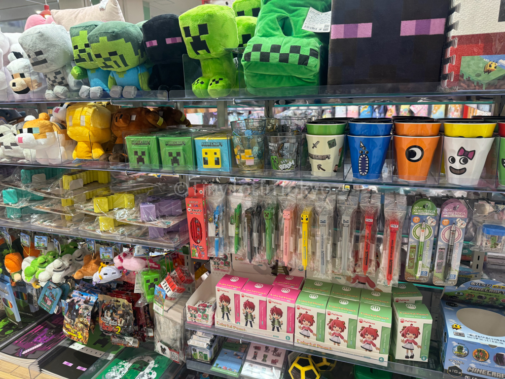 Minecraft plushies in Japan