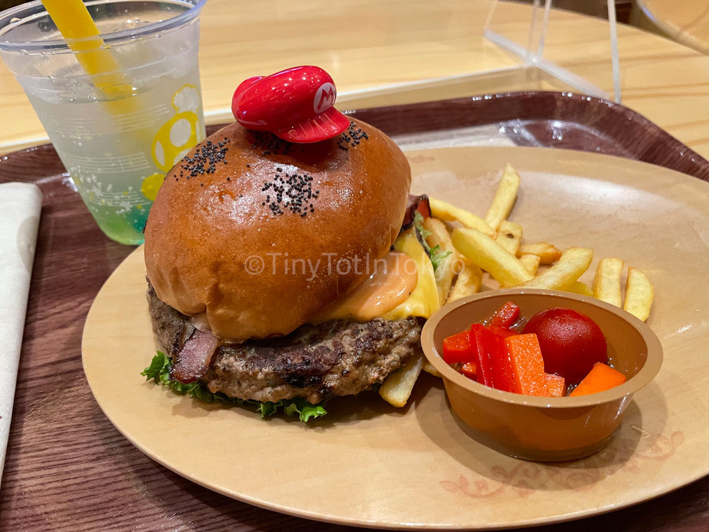 mario burger at super nintendo world