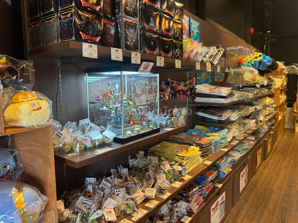 souvenirs at dragon quest island theme park in Japan