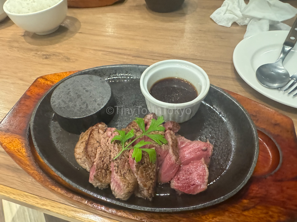 Steak dinner at Camaro Steak diner at Hoshino Resort Tomamu in Hokkaido