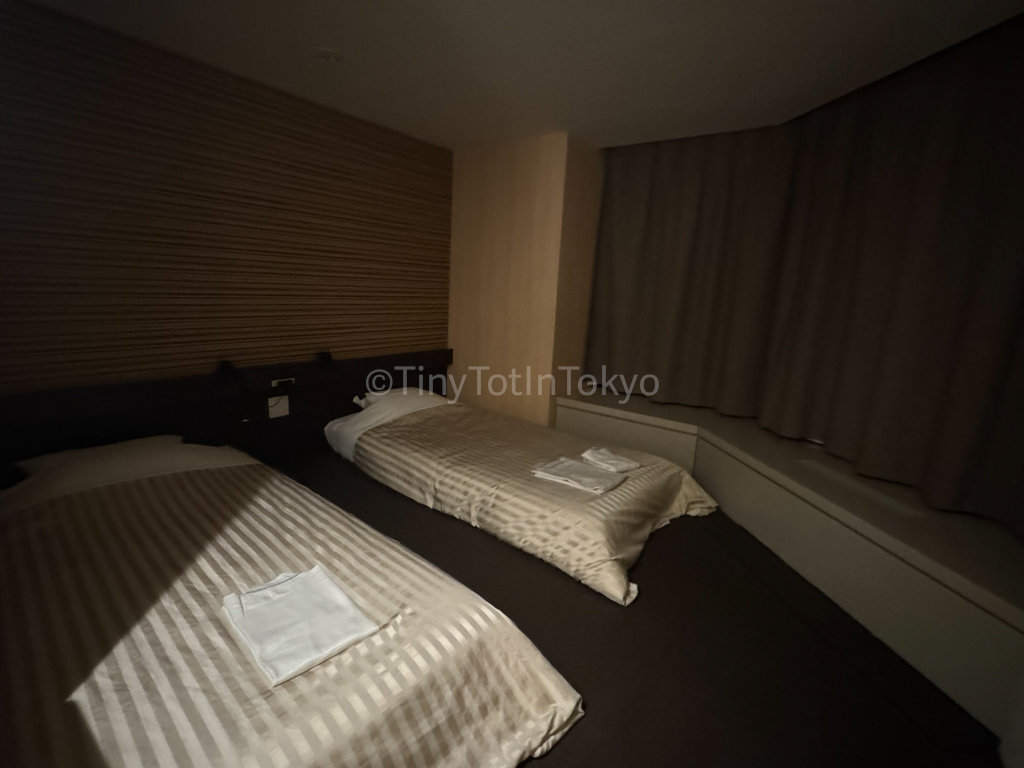 Beds in Family Twin Room at Hoshino Resort Tomamu the Tower in Hokkaido