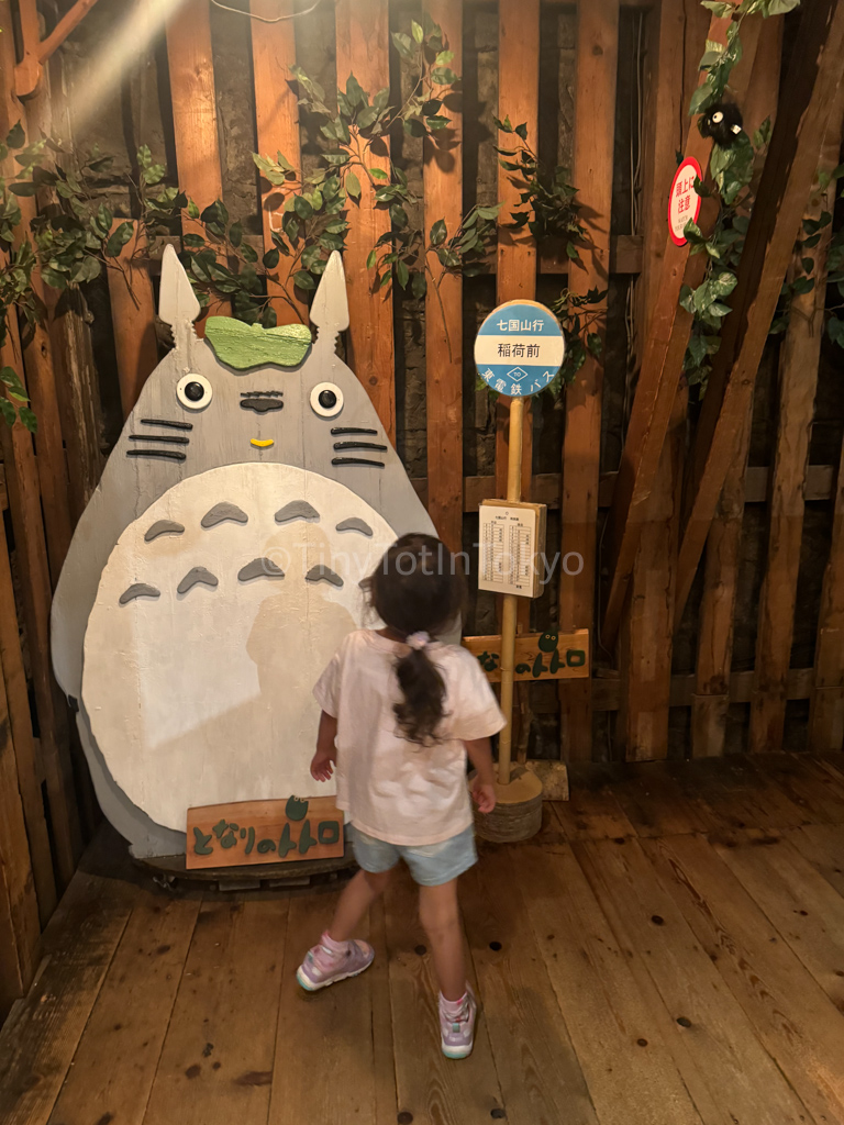 Kid with Totoro at Otaru Music Box Museum in Hokkaido