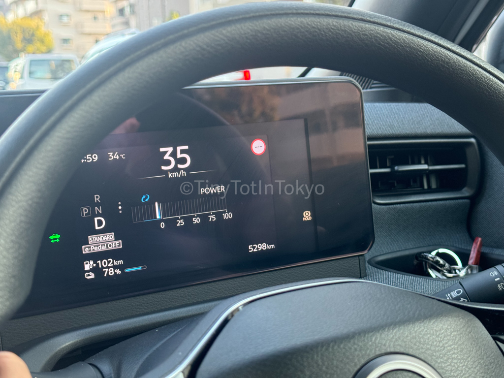 Speedometer in a Japanese Car