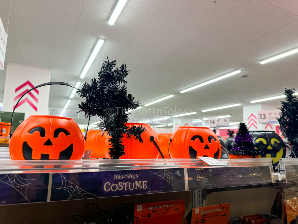 Trick or Treat buckets at Daiso in Japan