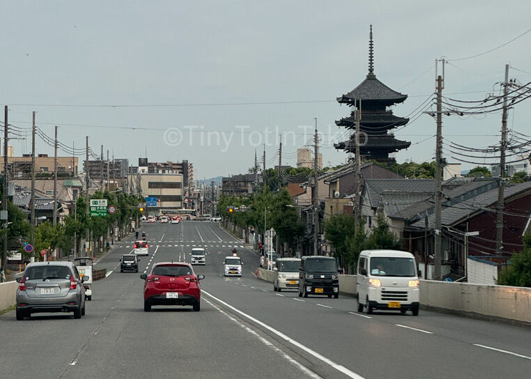 Driving in Kyoto Japan