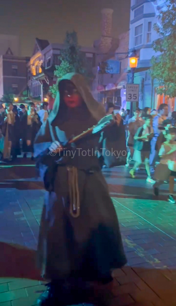 hooded zombie at Universal Studios Japan USJ