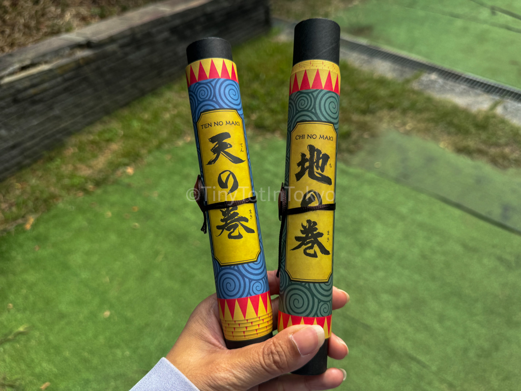 Scrolls at the naruto theme park in Japan