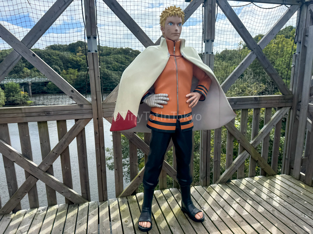 Naruto statue at the the naruto theme park in Japan