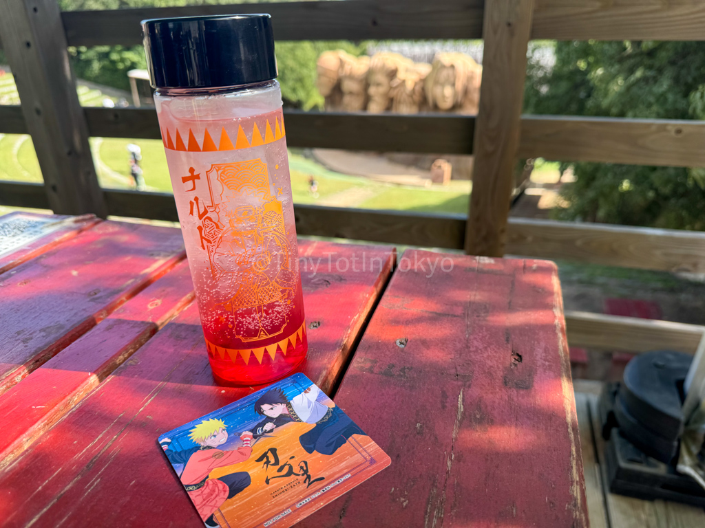 drink and coaster at naruto theme park in Japan