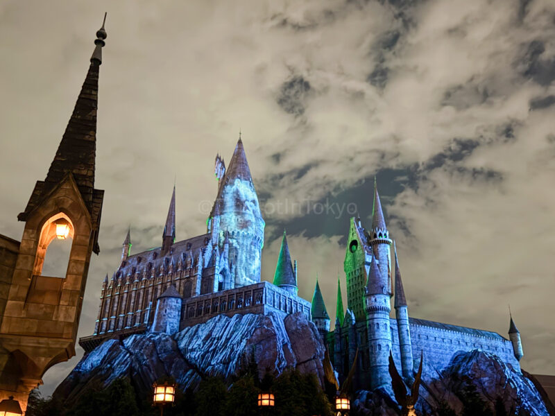 Hogwarts Halloween Castle projections