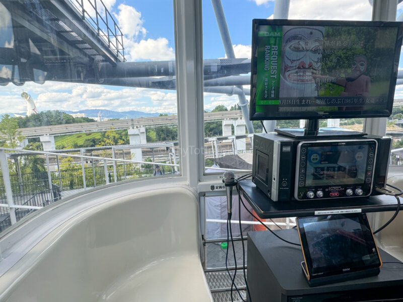 Karaoke booth inside Osaka Wheel