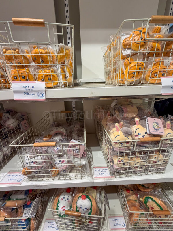 Chiikawa bakery merch in Osaka