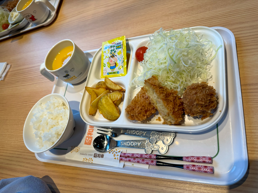 tonkatsu wako kids meal in umeda osaka