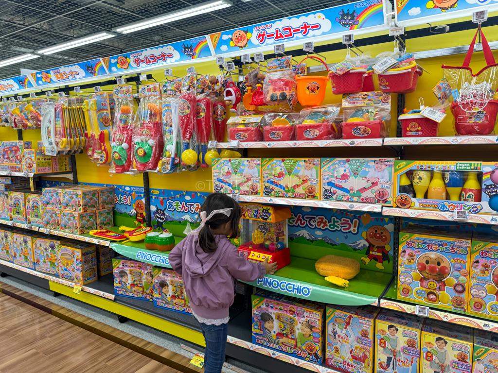 Anpanman toys at yamada denki in namba osaka