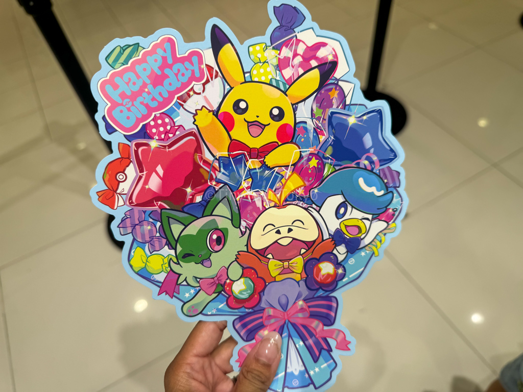 Pokemon Birthday card from Pokemon Center in Osaka Umeda