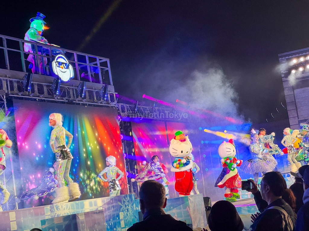 Electric snow party Christmas at Universal Studios Japan