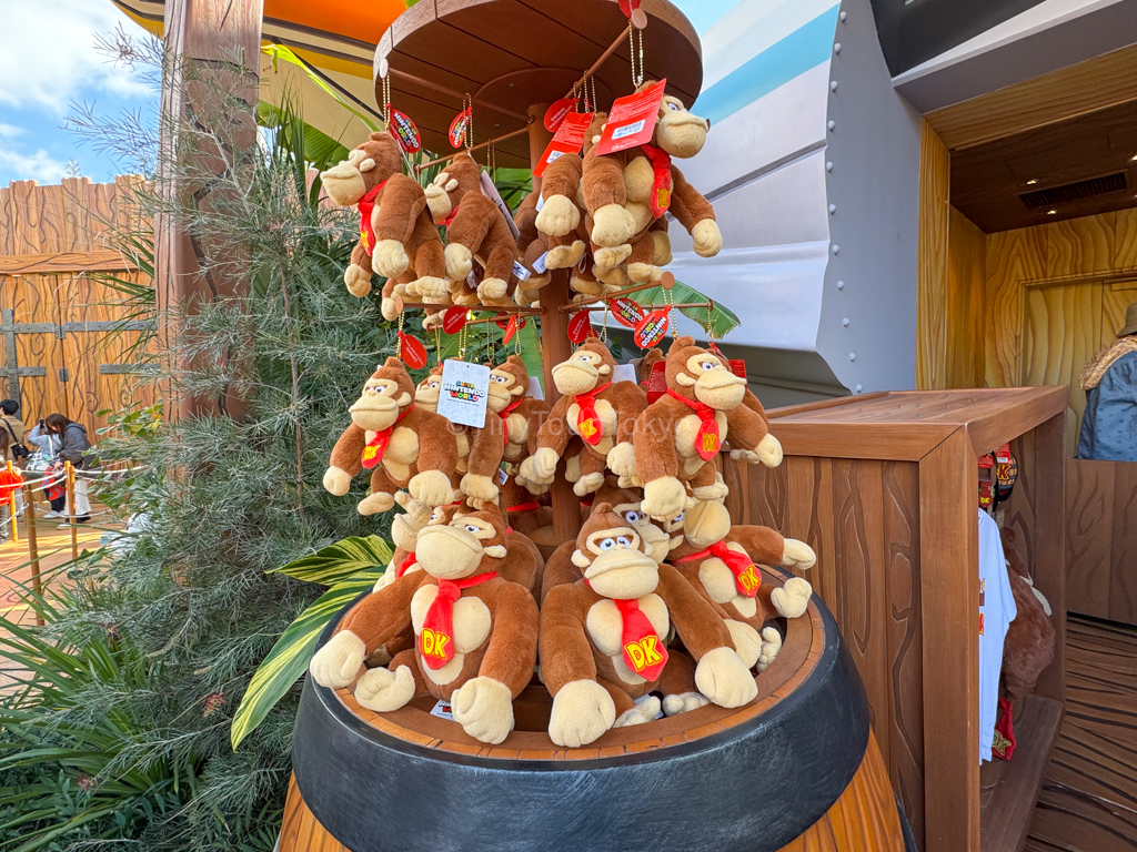 plushies at Donkey Kong Country