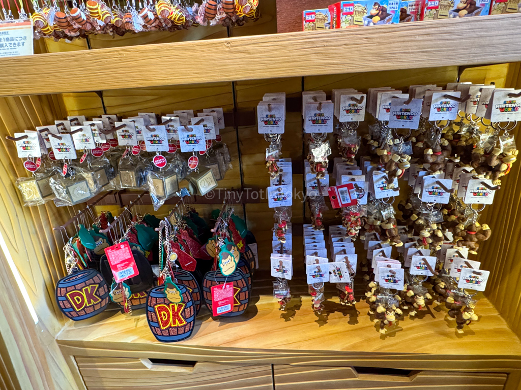 keychains at Donkey Kong Country