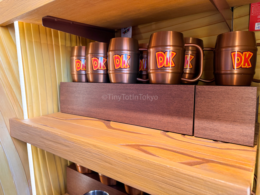 Barrel mugs at Donkey Kong Country