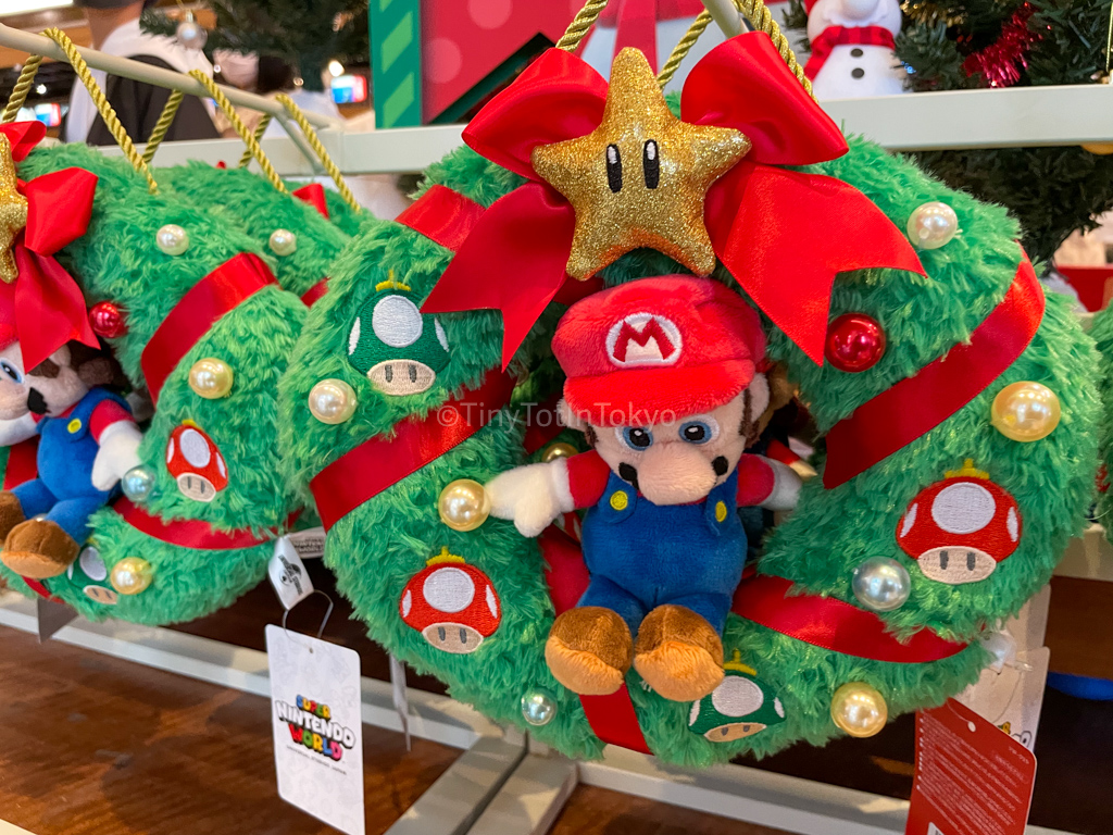 Mario Christmas wreath at Universal Studios Japan 