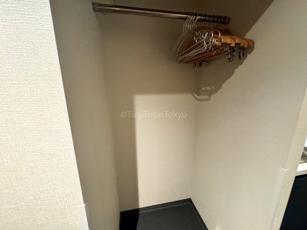 Closet at MIMARU Apartment Hotel in Osaka