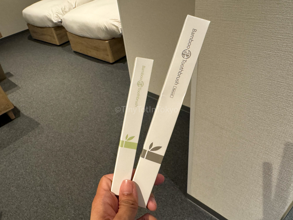 eco^friendly toothbrushes at MIMARU Apartment Hotel in Osaka