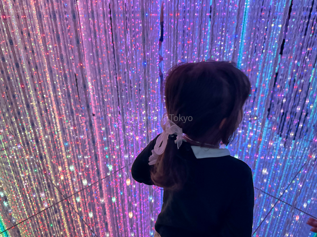 Light sculptures room at teamlab planets