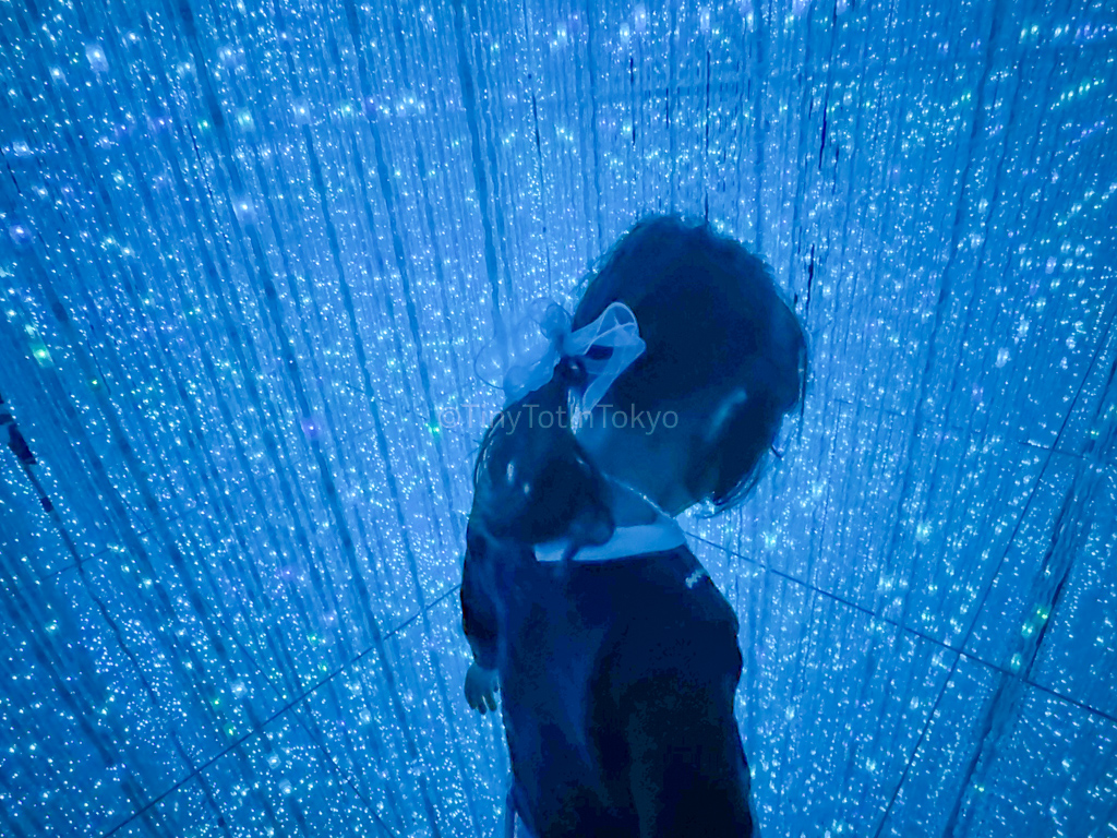 light sculptures room at teamlab planets