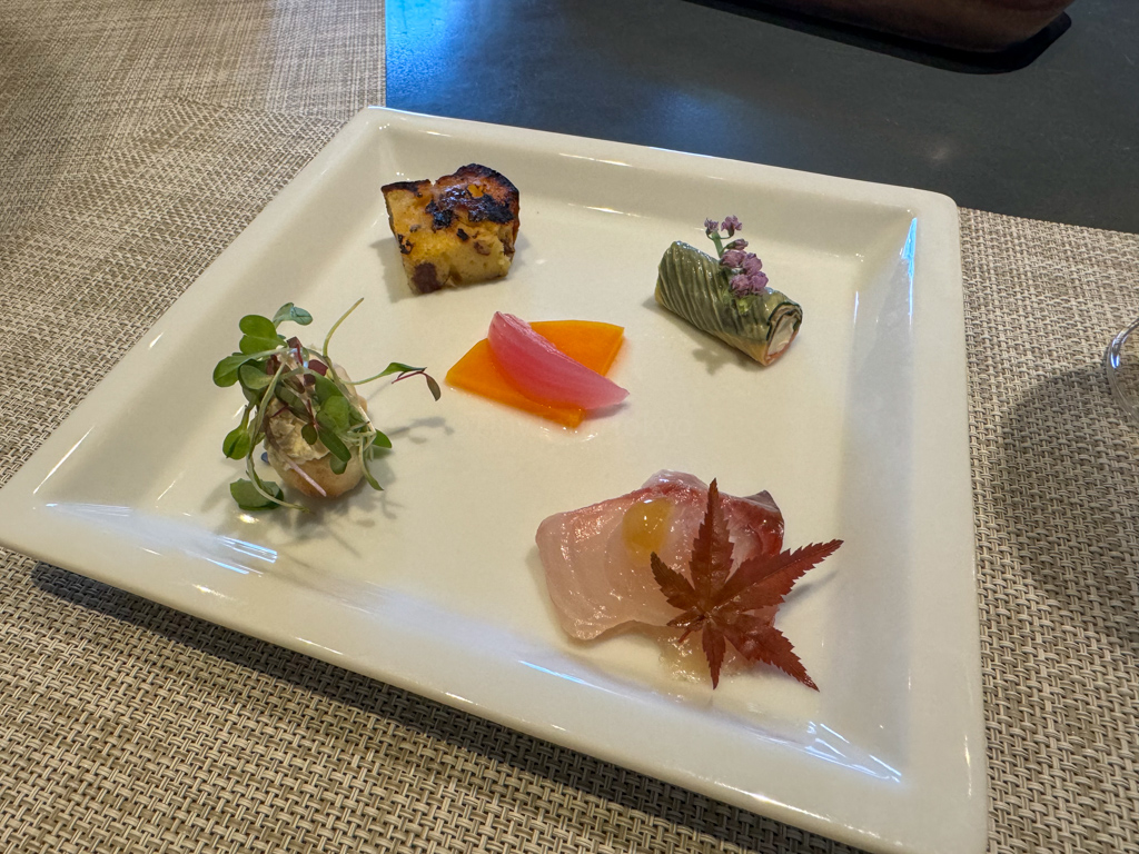 Food at crossfield restaurant in Osaka