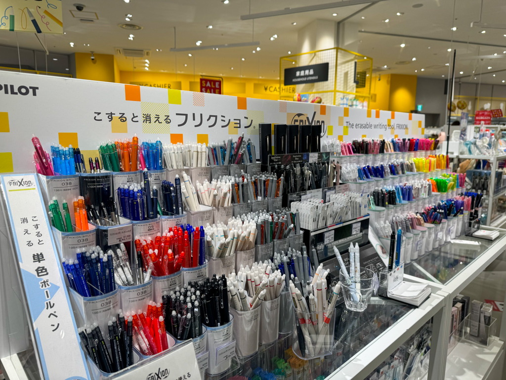 Frixion pens in Japan