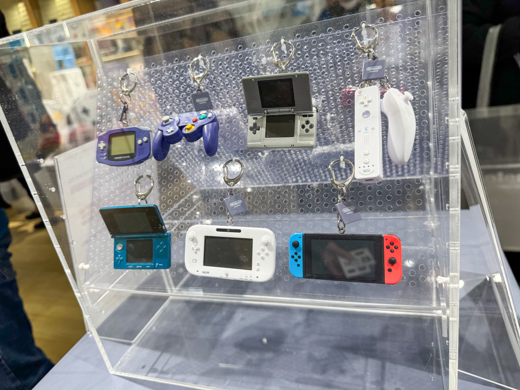 console keychains at nintendo museum