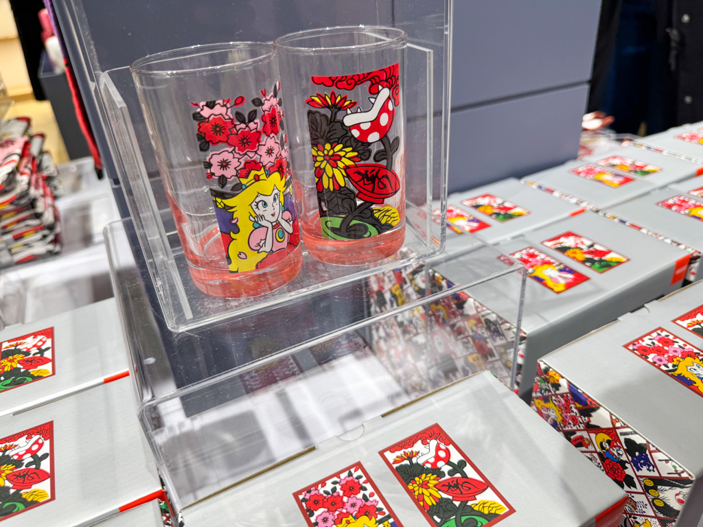 Hanafuda peach glasses at Nintendo Museum