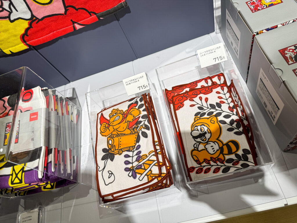 Hanafuda towels at nintendo museum 