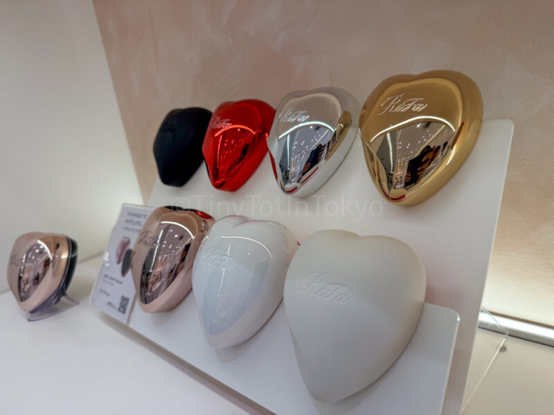 refa heart hairbrushes in Japan
