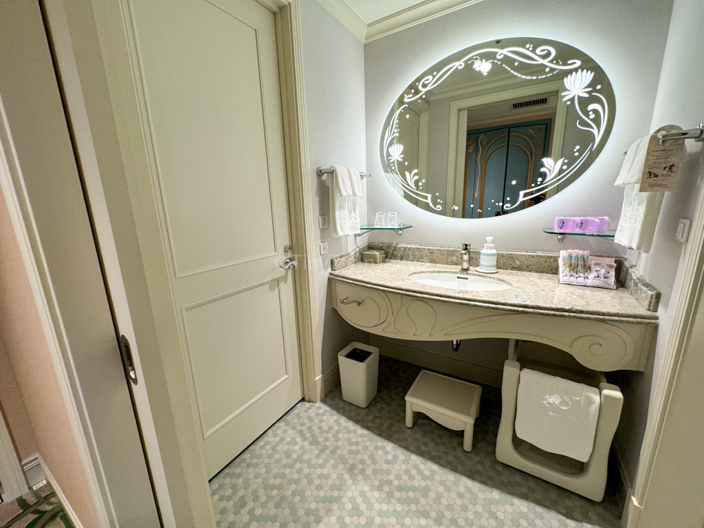 Bathroom in Fantasy Chateau room at Fantasy Springs Hotel