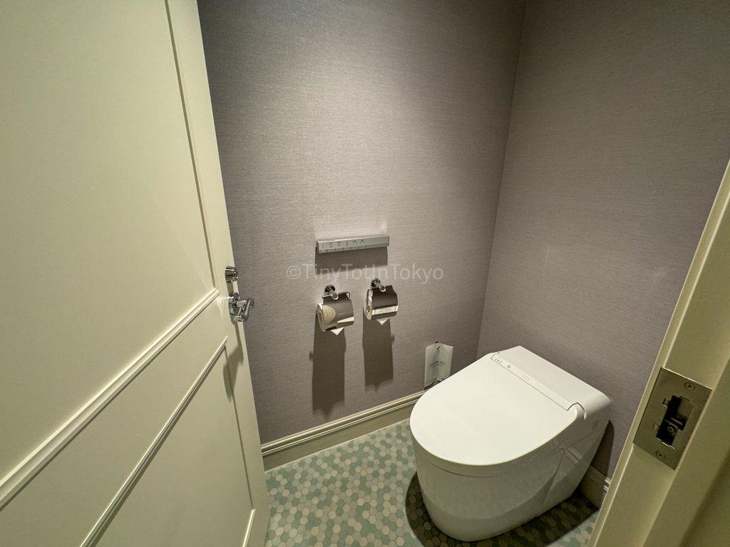 Toilet in Fantasy Chateau room at Fantasy Springs Hotel